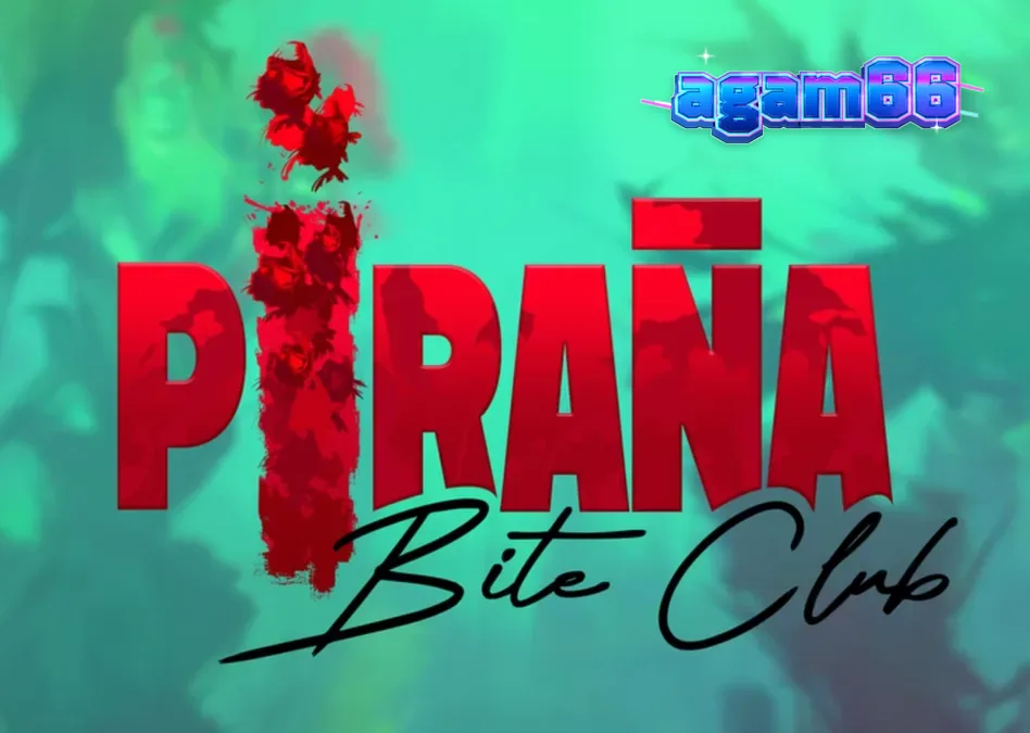 Piranha Bite Club slot dengan tema retro pin-up dan predator bawah laut